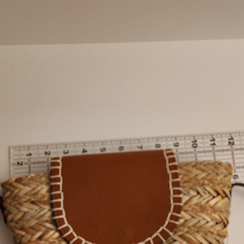 Universal Thread Tan and Brown Woven Crossbody Bag MBCS - Picture 11 of 13